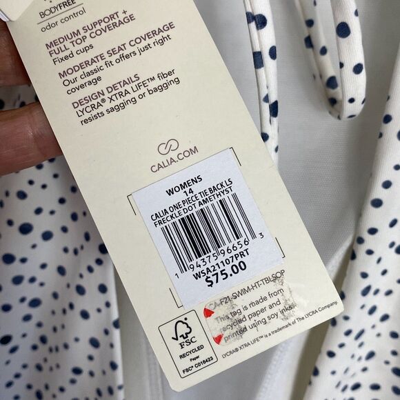 Calia Swimsuit Freckle Slate Long Sleeve One Piece Size 14 NWT B - Picture 11 of 14